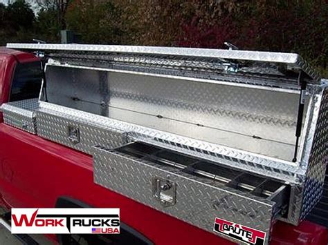 metal tool box for truck beds|60 top mount truck box.